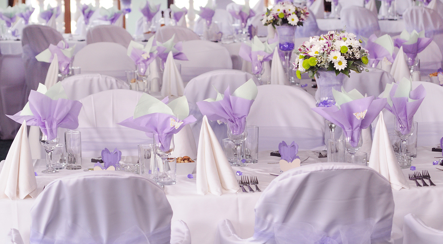 Purple Wedding Table Decoration Ideas