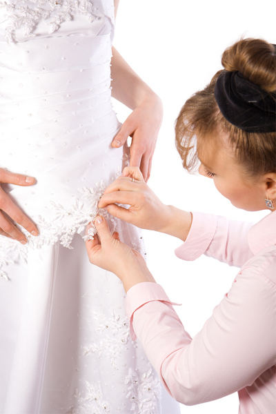 tailor sews wedding dress toronto